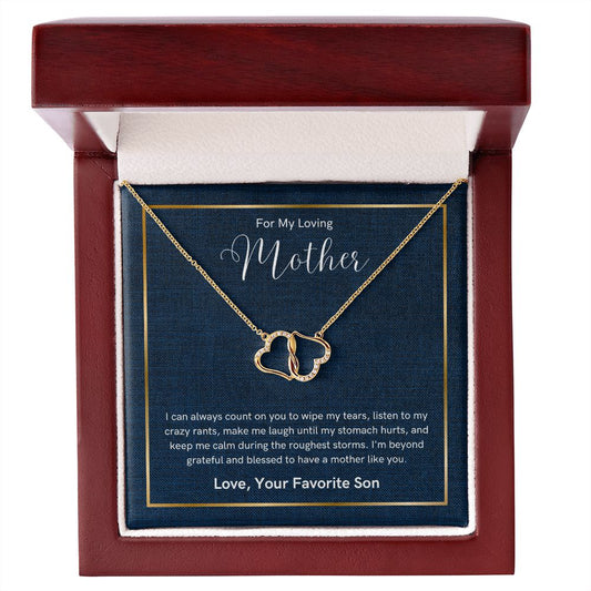 Always Count On You Everlasting Love Necklace For Mother Love Son