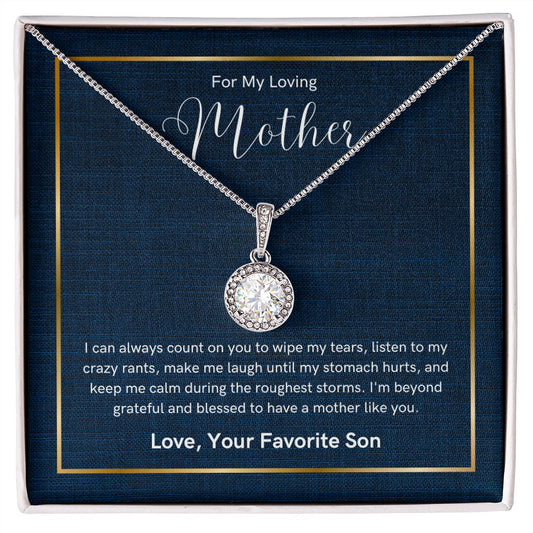 Always Count On You Eternal Hope Necklace For Mother Love Son