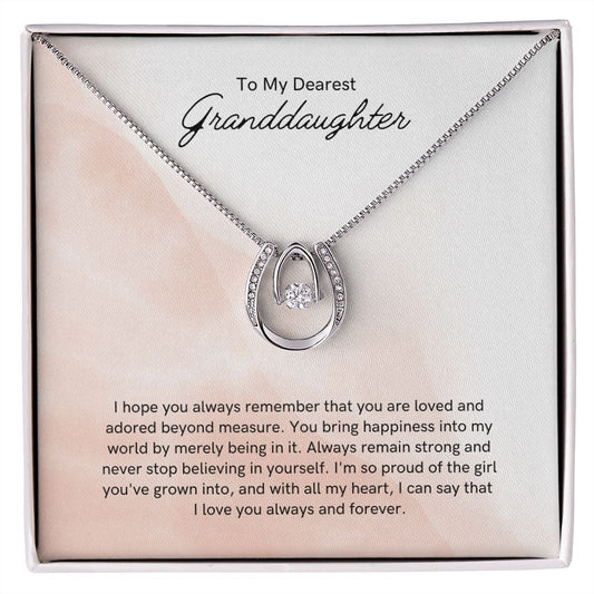 Always Remember Lucky In Love Necklace For Granddaughter