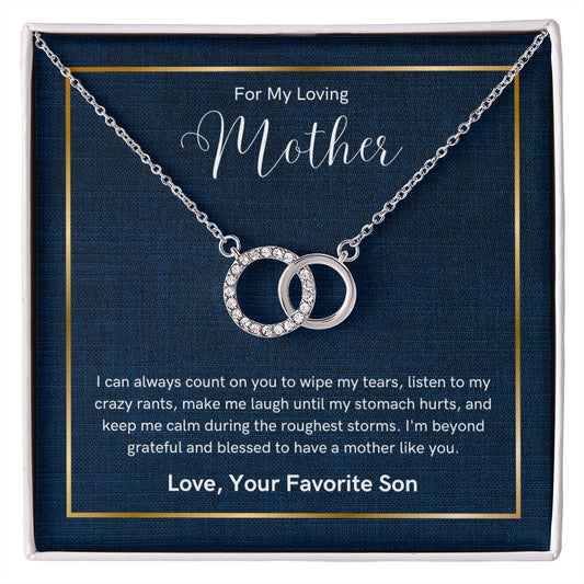 Always Count On You Perfect Pair Necklace For Mother Love Son